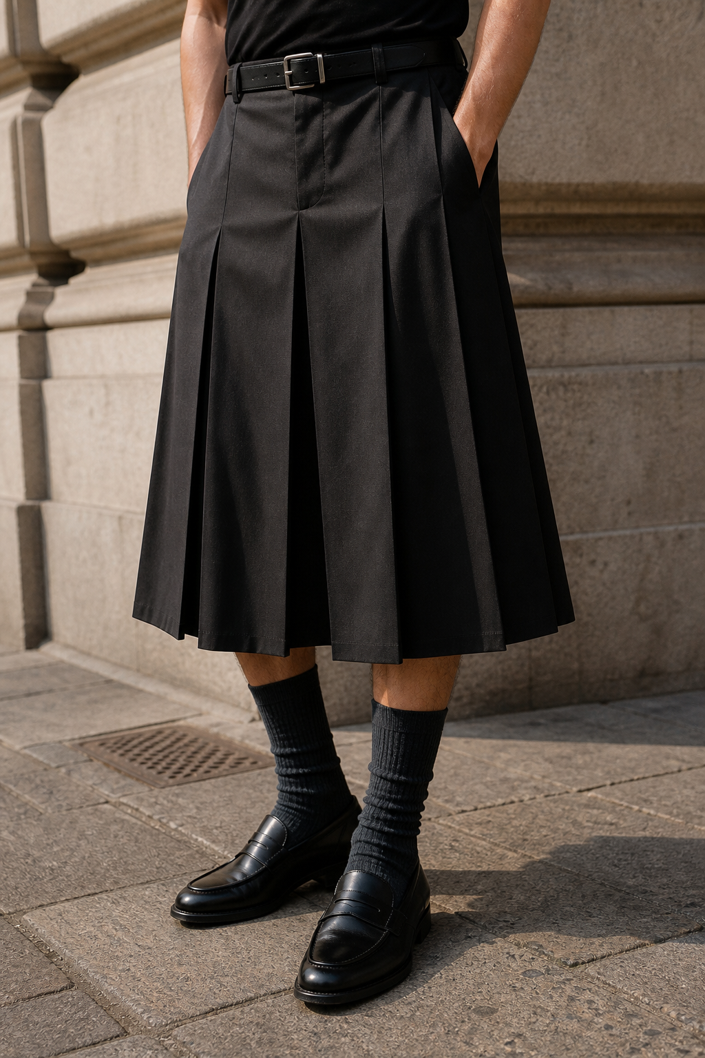 Loafer, Socke, Falten