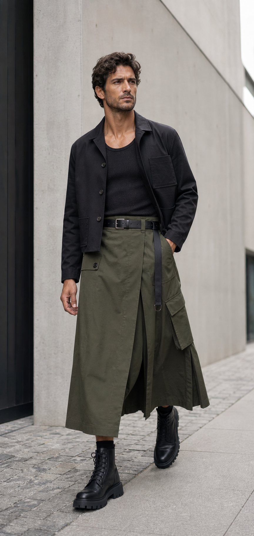 Olive Utility Waist