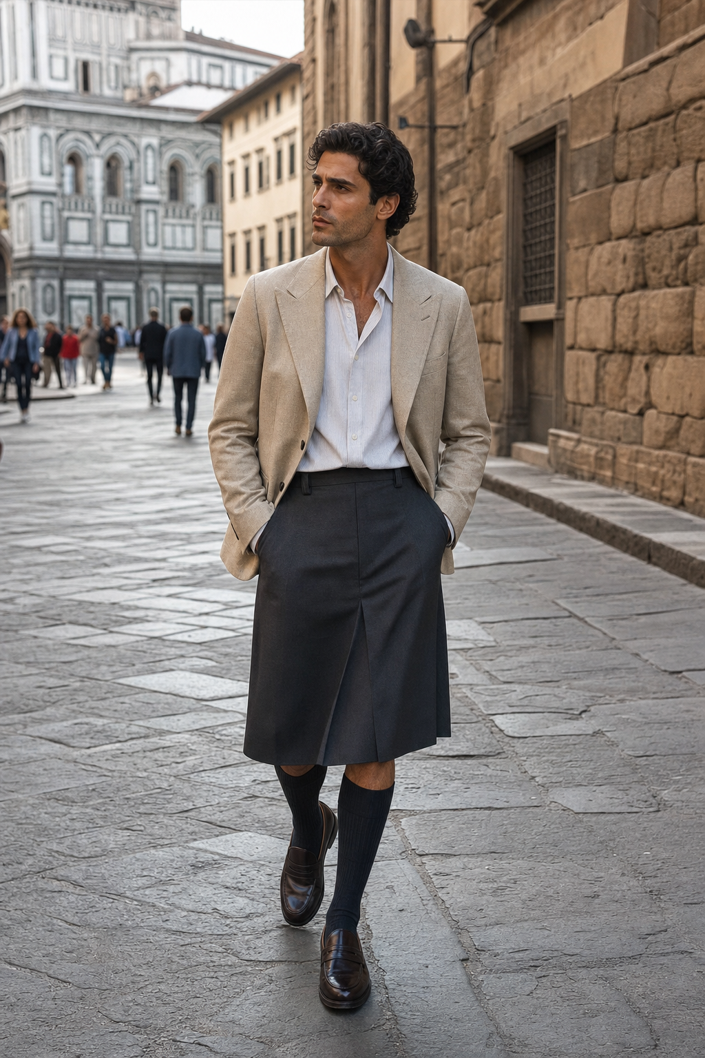 Charcoal Socks und Saum
